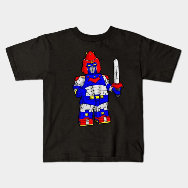 Voltes V Legacy Lego Edition Kids T-Shirt by Rjay21